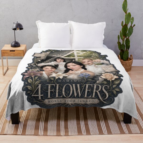 Item preview, MAMAMOO 4 Flowers vintage scrapbooking aesthetic sticker set designed and sold by Valereekmerch.