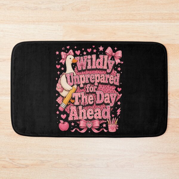 Item preview, Wildly Unprepared for the Day Ahead Shirt, Funny Coquette Bow Tee, Relatable Chaos Humor Shirt, Cute Pink Ribbon Gift  designed and sold by THREE LITTLE BEANS.