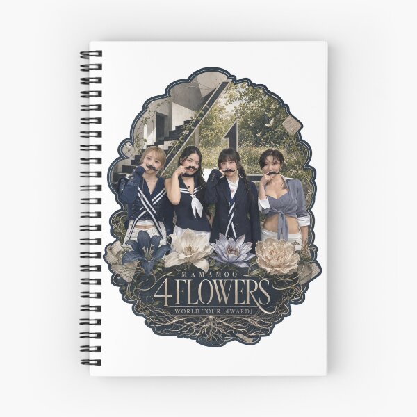 Item preview, MAMAMOO 4 Flowers tour vintage floral aesthetic shirt design designed and sold by Valereekmerch.