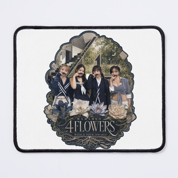 Item preview, MAMAMOO 4 Flowers tour vintage floral aesthetic shirt design designed and sold by Valereekmerch.