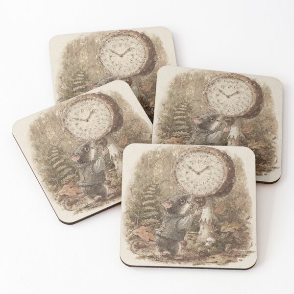 Item preview, Shrew Folk Winding the Village Dandelion Clock Storybook Art designed and sold by PictorialWhimsy.