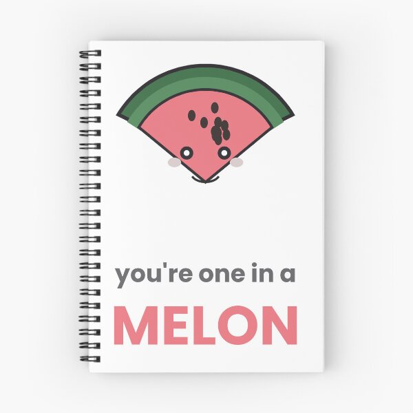 Item preview, You're One In A Melon Funny Fruit Pun Sticker designed and sold by QuirkyCartel.