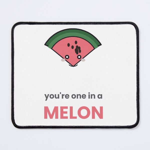 Item preview, You're One In A Melon Funny Fruit Pun Sticker designed and sold by QuirkyCartel.