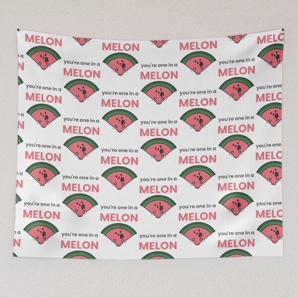Item preview, You're One In A Melon Funny Fruit Pun Sticker designed and sold by QuirkyCartel.