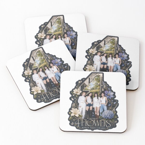 Item preview, MAMAMOO 4ward tour vintage botanical Kpop wall art poster designed and sold by Valereekmerch.
