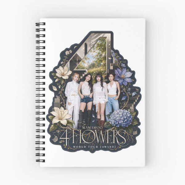 Item preview, MAMAMOO 4ward tour vintage botanical Kpop wall art poster designed and sold by Valereekmerch.