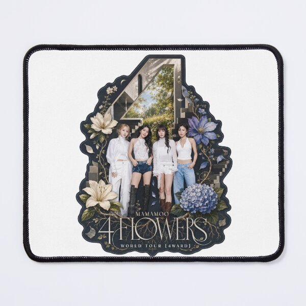 Item preview, MAMAMOO 4ward tour vintage botanical Kpop wall art poster designed and sold by Valereekmerch.