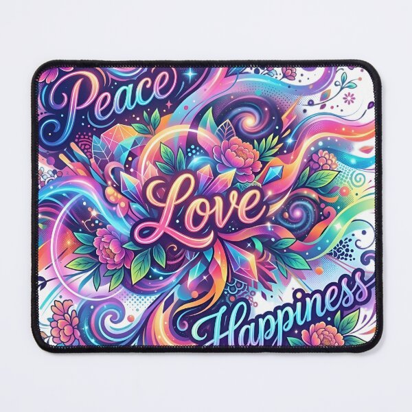 Item preview, Peace, Love and Happiness Digital Art  designed and sold by House of Tideswell.