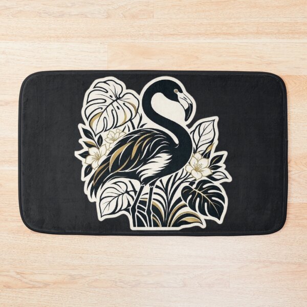 Item preview, Black Flamingo – Gothic Tropical Illustration designed and sold by Roberta Calabrese.