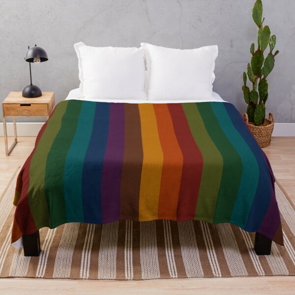 Item preview, Deep autumn colour palette stripe design designed and sold by KLflorals.