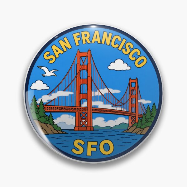 Item preview, San Francisco SFO Airport Code Travel Sticker designed and sold by Martin's_Design.