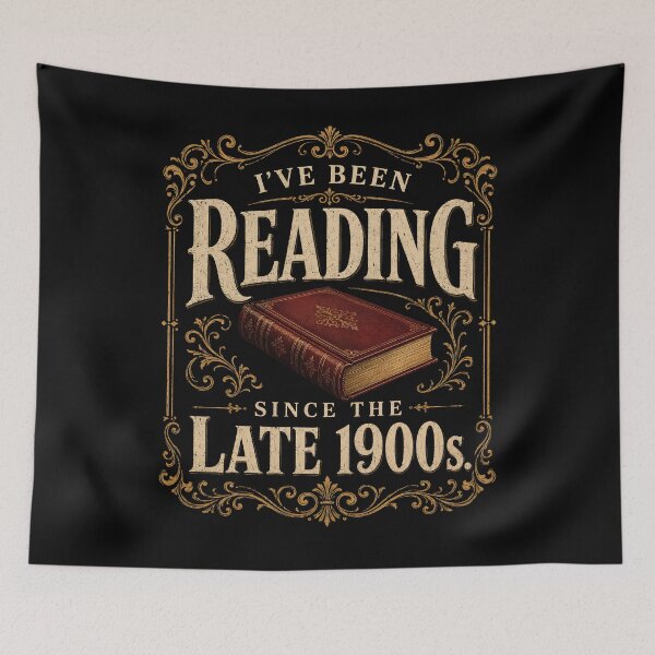 Item preview, I've Been Reading Since the Late 1900s Shirt, Vintage Book Lover T-Shirt, Funny Reader Tee, Librarian Gift, Retro Bookish  designed and sold by THREE LITTLE BEANS.