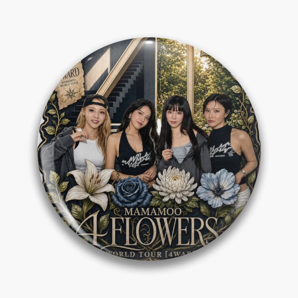 Item preview, MAMAMOO 4ward World Tour 4 Flowers official style concept art designed and sold by Valereekmerch.