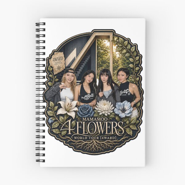 Item preview, MAMAMOO 4ward World Tour 4 Flowers official style concept art designed and sold by Valereekmerch.