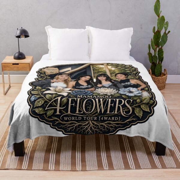 Item preview, MAMAMOO 4ward World Tour 4 Flowers official style concept art designed and sold by Valereekmerch.
