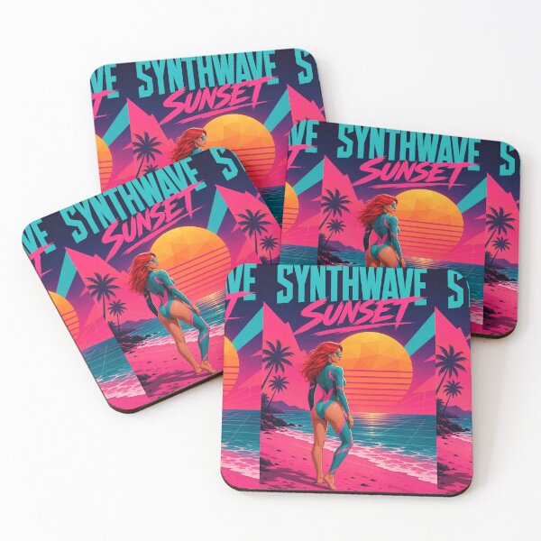 Item preview, Synthwave Sunset Retro 80s Cyberpunk Art designed and sold by GraphixKing999.