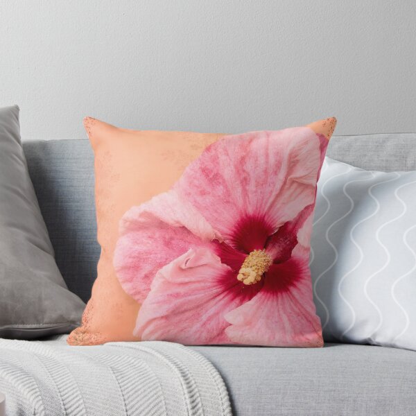 Item preview, Pink Hibiscus Bloom | Vintage Botanical Floral Art Print designed and sold by Violafleurviolett.