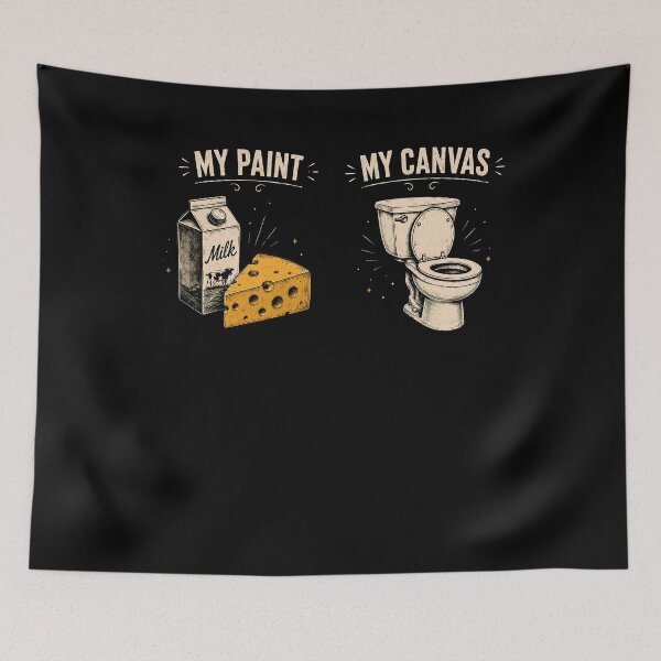 Item preview, My Paint My Canvas Shirt, Funny Lactose Intolerance Tee, Dairy Makes Me Poop Shirt, Bathroom Humor Gift designed and sold by THREE LITTLE BEANS.