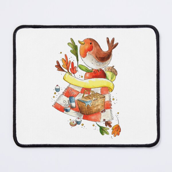Item preview, Fall Picnic Cute Whimsical Woodland Animals Autumn Art designed and sold by VickyKuhnart.