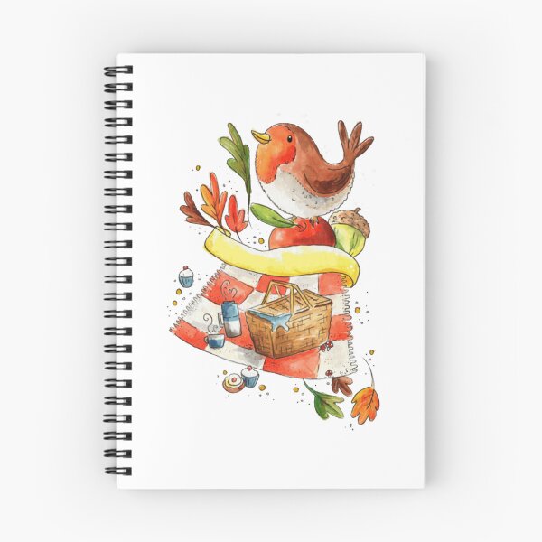 Item preview, Fall Picnic Cute Whimsical Woodland Animals Autumn Art designed and sold by VickyKuhnart.