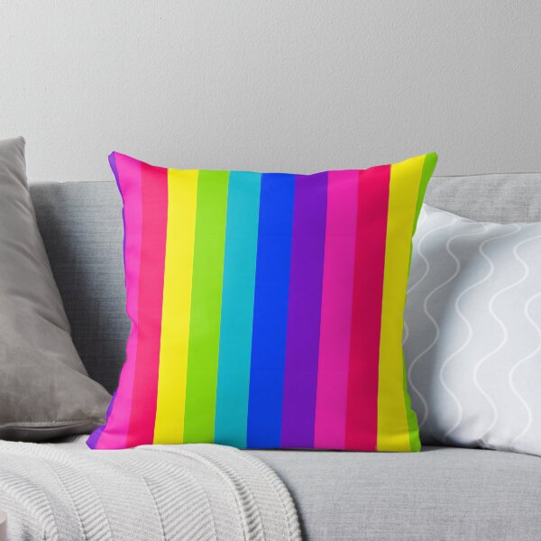Item preview, Bright winter colour palette stripe design designed and sold by KLflorals.