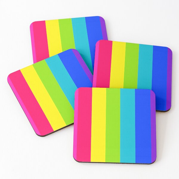 Item preview, Bright winter colour palette stripe design designed and sold by KLflorals.