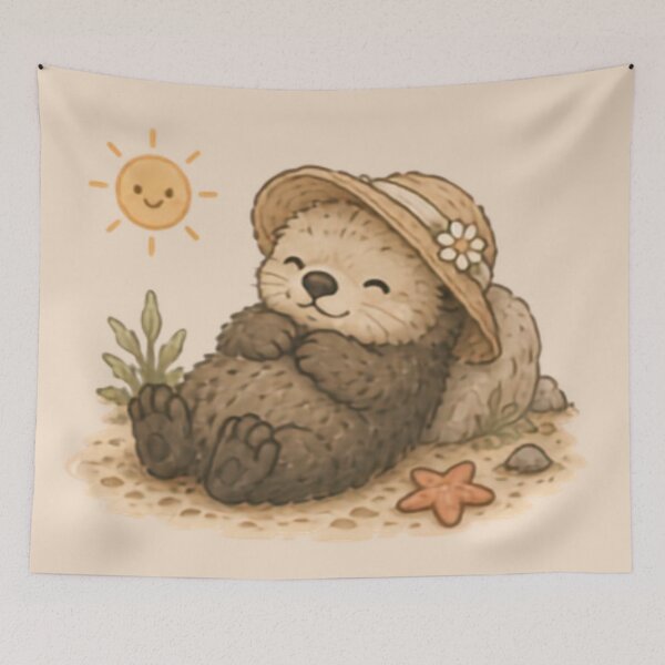 Item preview, Summertime Sea Otter designed and sold by MellowMunchkins.