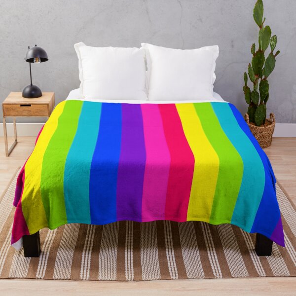 Item preview, Bright winter colour palette stripe design designed and sold by KLflorals.