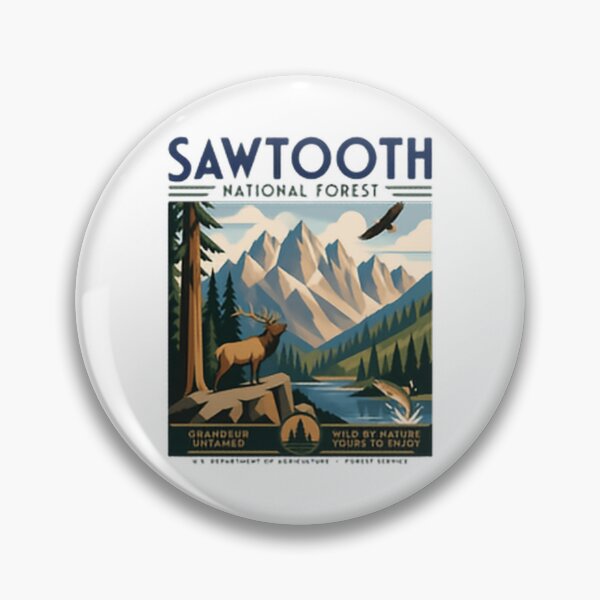 Item preview, Sawtooth National Forest Grander Untamed Wild By Nature Yours To Enjoy Idaho Wilderness Hiking Camping Nature designed and sold by Simsimah26Parks.