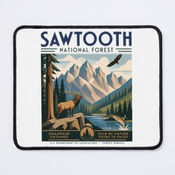 Item preview, Sawtooth National Forest Grander Untamed Wild By Nature Yours To Enjoy Idaho Wilderness Hiking Camping Nature designed and sold by Simsimah26Parks.