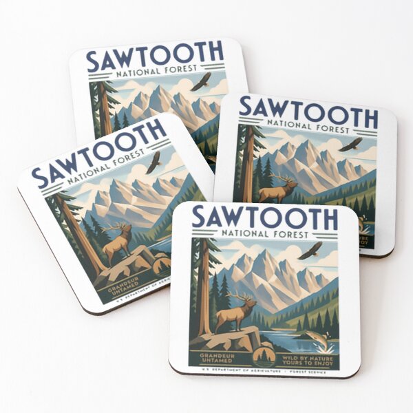 Item preview, Sawtooth National Forest Grander Untamed Wild By Nature Yours To Enjoy Idaho Wilderness Hiking Camping Nature designed and sold by Simsimah26Parks.