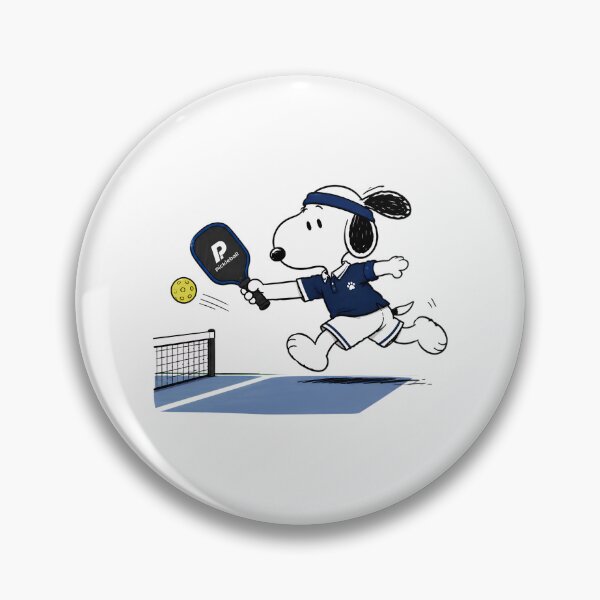 Item preview, Pickleball Snoopy Graphic, Funny Cartoon Paddle Sports Design designed and sold by artizallart.