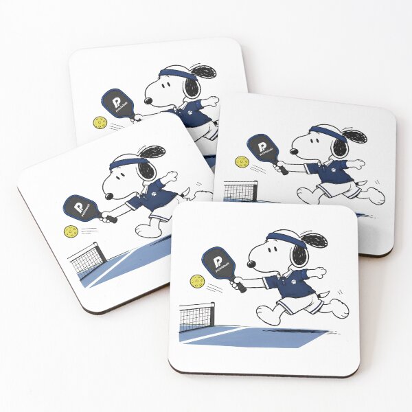 Item preview, Pickleball Snoopy Graphic, Funny Cartoon Paddle Sports Design designed and sold by artizallart.