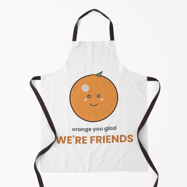 Item preview, Orange You Glad We're Friends Funny Pun Sticker designed and sold by QuirkyCartel.