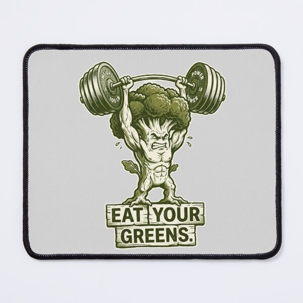Item preview, Broccoli Weightlifter Bold Tee designed and sold by Ortsas.