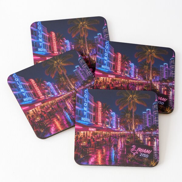 Item preview, Miami 2150 – Special Edition | Ultra Realistic Cyberpunk City | Neon Atlas designed and sold by NSAstore.