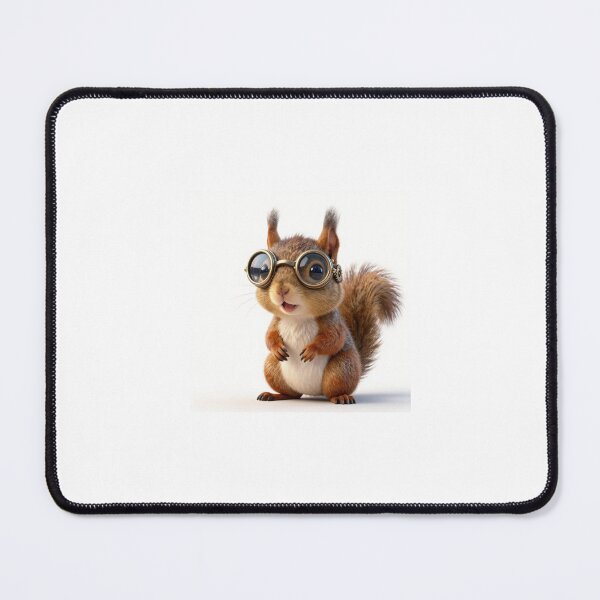 Item preview, Cute Realistic Steampunk Squirrel with Goggles - Adorable Fantasy Inventor Art designed and sold by MrArtist Shop.