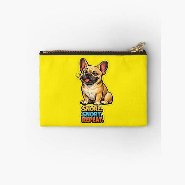 Item preview, Snore. Snort. Repeat. Funny French Bulldog Sticker designed and sold by lazygum.