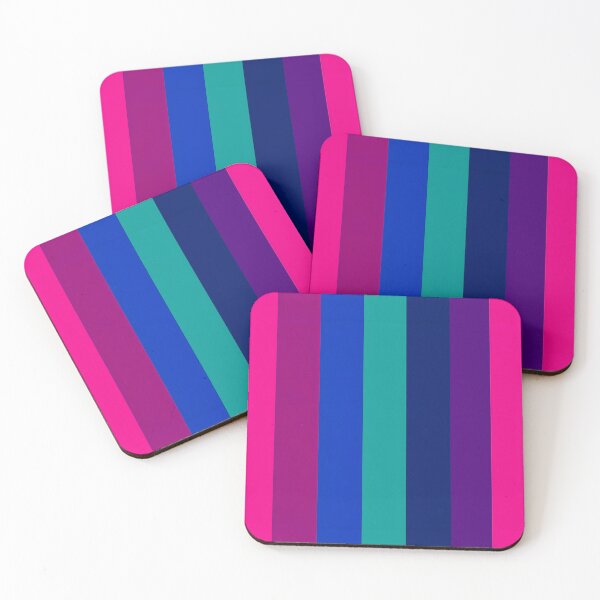 Item preview, Cool winter colour palette stripe design designed and sold by KLflorals.