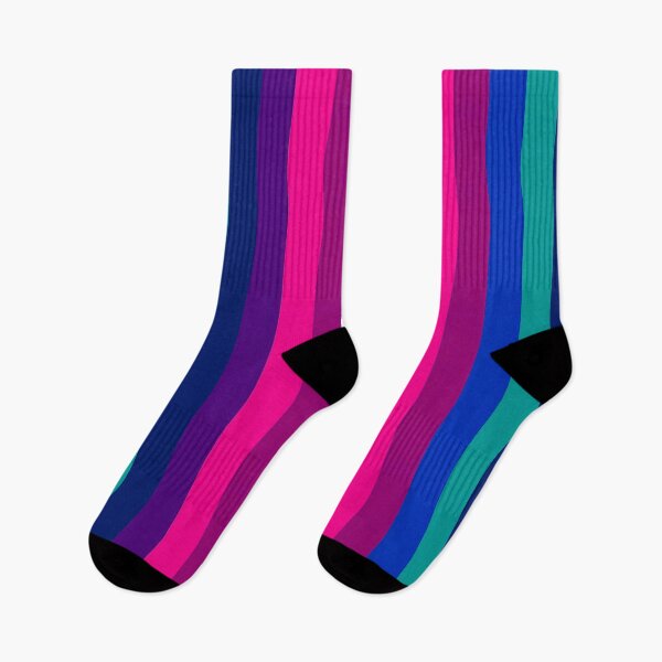 Item preview, Cool winter colour palette stripe design designed and sold by KLflorals.