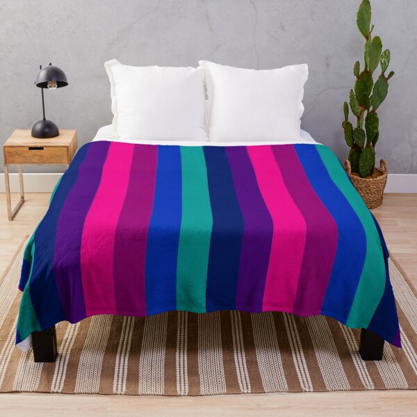 Item preview, Cool winter colour palette stripe design designed and sold by KLflorals.