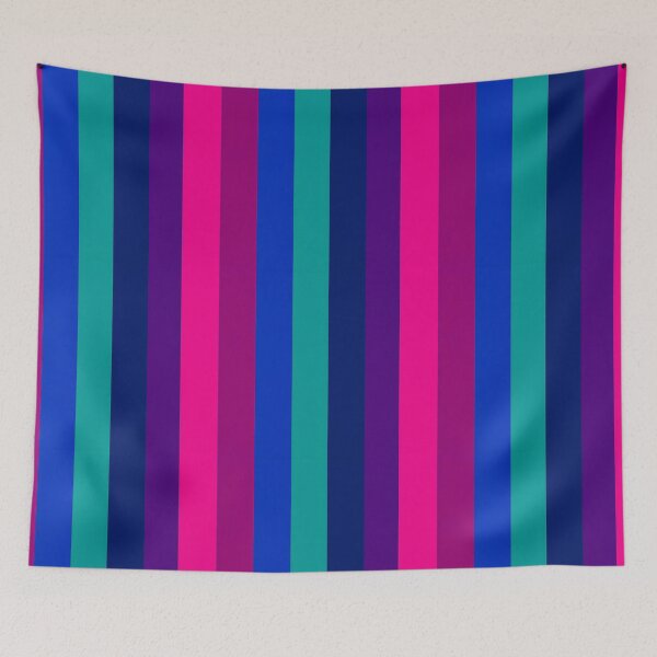 Item preview, Cool winter colour palette stripe design designed and sold by KLflorals.