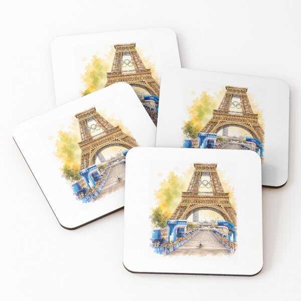Item preview, Remco Evenepoel 2024 Paris Olympics Eiffel Tower  designed and sold by cyclingmania.