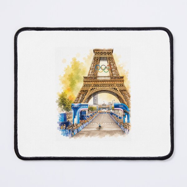 Item preview, Remco Evenepoel 2024 Paris Olympics Eiffel Tower designed and sold by cyclingmania.