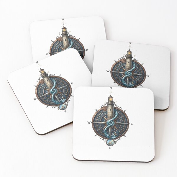 Item preview, Celestial Beacon: A Nautical Odyssey of Direction and Destiny designed and sold by Tela nuvolosa99.