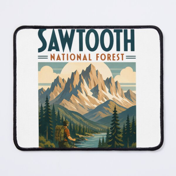 Item preview, Sawtooth National Forest Hiking Outdoors Adventure Travel designed and sold by Simsimah26Parks.