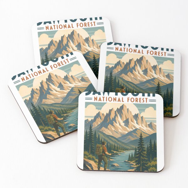 Item preview, Sawtooth National Forest Hiking Outdoors Adventure Travel designed and sold by Simsimah26Parks.