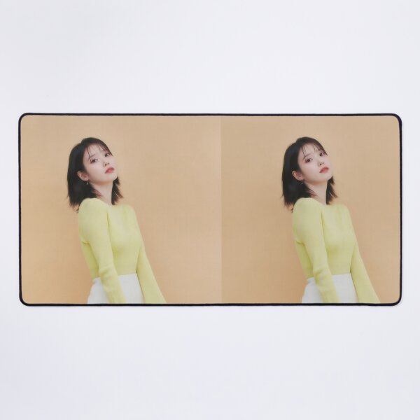 Item preview, Iu/Lee Ji-eun Korean Idol - Pastel Yellow Sweater Minimalist Kpop Sticker designed and sold by Billy Morfo™.