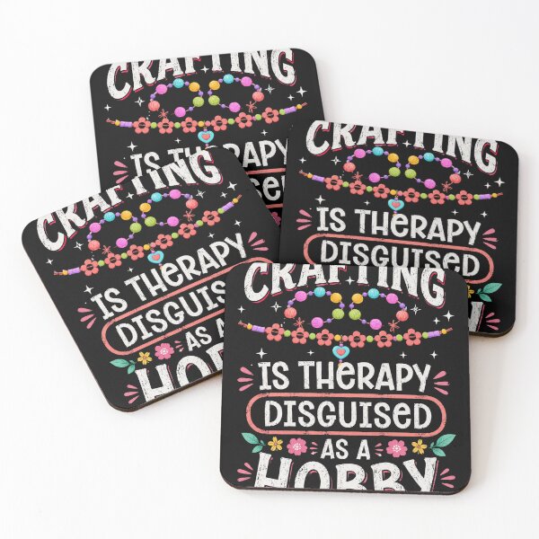 Item preview, Crafting Is Therapy Disguised as a Hobby Funny Crafter Quote designed and sold by msaloyach.