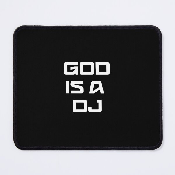 Item preview, God Is A DJ Electronic Music Clubber Gift Minimalist Typography Quote designed and sold by ROD.